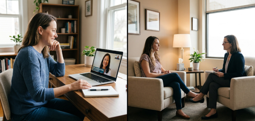 telehealth psychiatry vs in person care